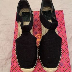 *SOLD* Tory Burch Canvas Espadrille Perfect Black